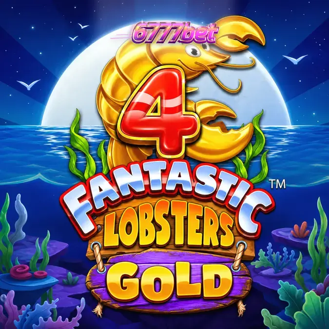 Interface visual e design de símbolos do slot 4 Fantastic Lobsters Gold